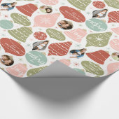 Papier Cadeau Ornements photo de vacances (Coin)