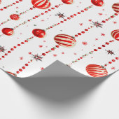 Papier Cadeau Ornements Rétro Et Papier Enveloppant Perles (Coin)