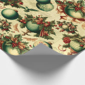 Papier Cadeau Ornements victoriens soignés (Coin)