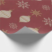Papier Cadeau Ornements Vintage (Coin)