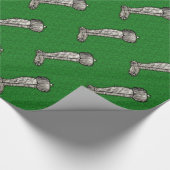 Papier Cadeau Ornements Vintage (Coin)