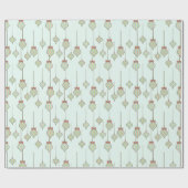 Papier Cadeau Ornements vintages (Plat)