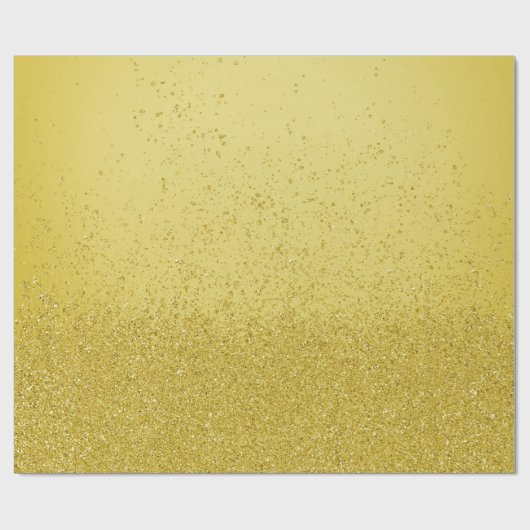 Papier Cadeau Orpailleur doré foncé (Plat)