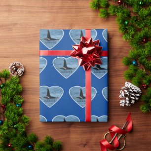 Papier Cadeau Orque d'Aquarius personnalisable Baleine tueuse Bl