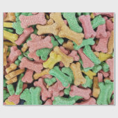 Papier Cadeau os de lait chien (Plat)