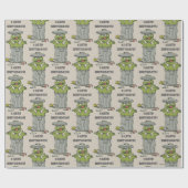 Papier Cadeau Oscar le Grouch Vintage (Plat)
