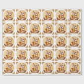 Papier Cadeau oso comiendo miel (Plat)