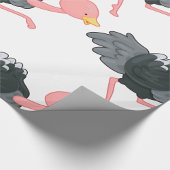 Papier Cadeau Ostrich Running