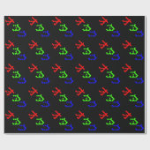 Papier Cadeau OTAKU 8 bits Pixel japonais Katakana (Plat)