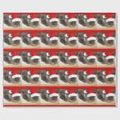 Papier Cadeau Otter de Noël (Plat)