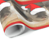 Papier Cadeau Otter de Noël (Coin rond)