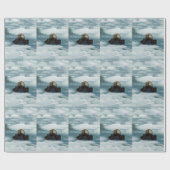 Papier Cadeau Otter flottante (Plat)