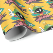 Papier Cadeau "Où est le Kabooom" Points MARVIN MARTIAN™ (Coin rond)