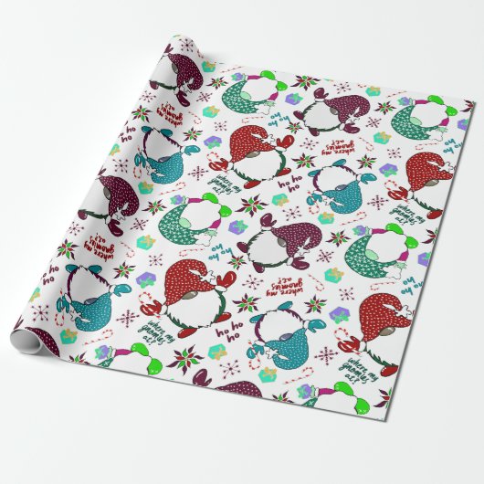 Papier Cadeau Où Sont Mes Gnomies ? Gnome (Déroulé)