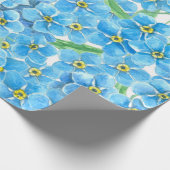 Papier Cadeau Oublie-moi pas l'aquarelle (Coin)