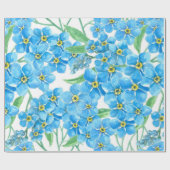 Papier Cadeau Oublie-moi pas un motif sans soudure (Plat)