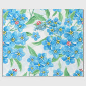 Papier Cadeau Oublie-moi pas un motif sans soudure (Plat)