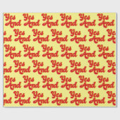 Papier Cadeau Oui Et La Comédie improvisée (Plat)