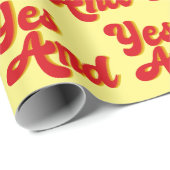 Papier Cadeau Oui Et La Comédie improvisée (Coin rond)