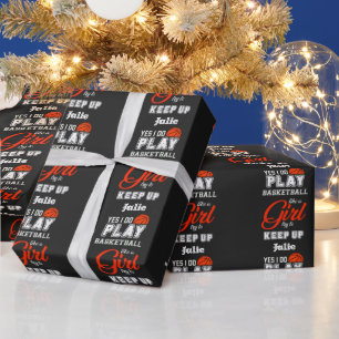 Papier Cadeau Oui Je Joue Au Basket Comme Une Fille