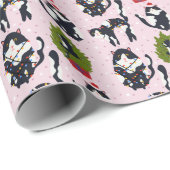 Papier Cadeau Oups ! Le chat dans l'arbre (Coin rond)