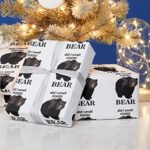 Papier Cadeau Ours Ai-Je Senti Nourriture Drôle Ours