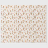 Papier Cadeau Ours ballerines mignons (Plat)