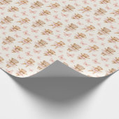 Papier Cadeau Ours ballerines mignons (Coin)