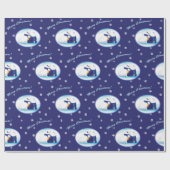 Papier Cadeau Ours blancs de Noël (Plat)