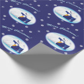 Papier Cadeau Ours blancs de Noël (Coin)