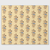 Papier Cadeau Ours Boo-Boo Précocieux (Plat)