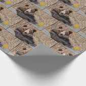 Papier Cadeau Ours Brown avec bière (Coin)