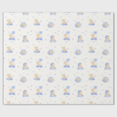 Papier Cadeau Ours d'alphabet (Plat)