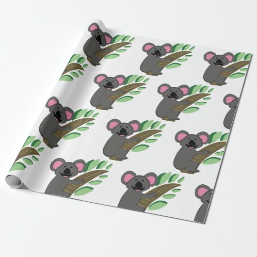 Papier Cadeau Ours de Koala (Déroulé)