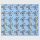 Papier Cadeau Ours de koala mignon (Plat)