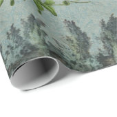 Papier Cadeau Ours de la faune de la forêt boisée, découpage pap (Coin rond)