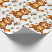 Papier Cadeau Ours de miel (Coin)