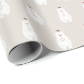 Papier Cadeau Ours de Noël (Coin rond)