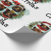 Papier Cadeau Ours de Noël (Coin)
