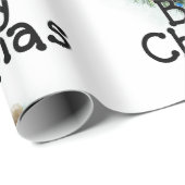 Papier Cadeau Ours de Noël (Coin rond)