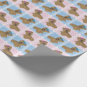 Papier Cadeau Ours de nounours pour le garçon ou la fille (Coin)
