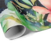 Papier Cadeau Ours de panda aquarelle (Coin rond)