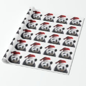 Papier Cadeau Ours de panda Noël (Déroulé)