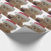 Papier Cadeau Ours de Père Noël avec peu de papier d'emballage d (Coin)