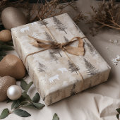Papier Cadeau Ours d'hiver Brown Russe