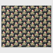 Papier Cadeau Ours En Jeu De Noël (Plat)