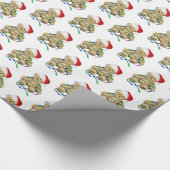 Papier Cadeau Ours En Jouet De Noël En Lumière (Coin)