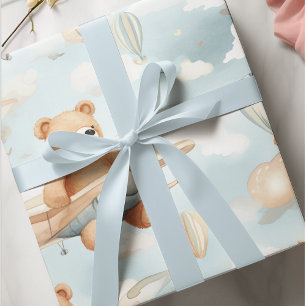 Papier Cadeau Ours en peluche et enfants en peluche Motif sans c