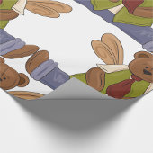 Papier Cadeau Ours en peluche Steampunk avec ailes de fées