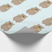Papier Cadeau Ours et abeilles (Coin)